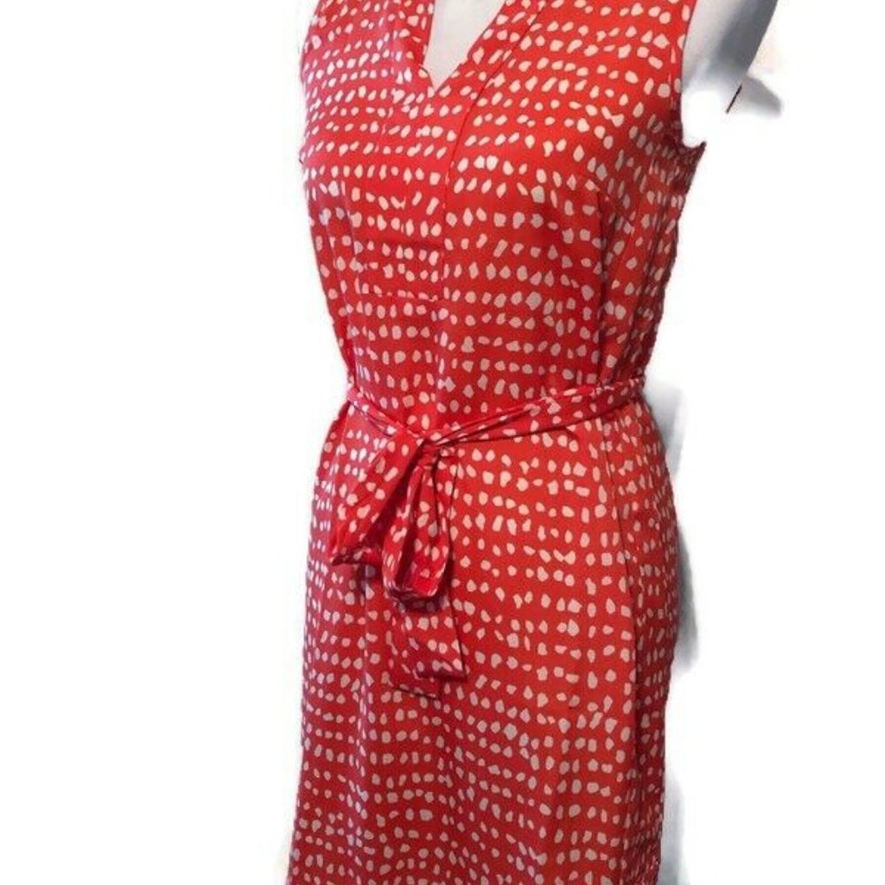 Ann Taylor Dress, Casual/ Business Casual Orange, with belt - Picture 5 of 11